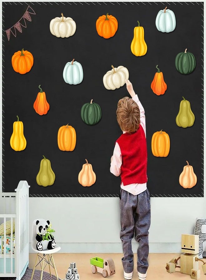 Lucleag 45 PCS Pumpkin Cutouts for Bulletin Board Decoration, Thanksgiving Fall Autumn Pumpkins Cutouts Pumpkin Cut Outs for Fall Autumn Party School Classroom Bulletin Board Decoration - Image 4