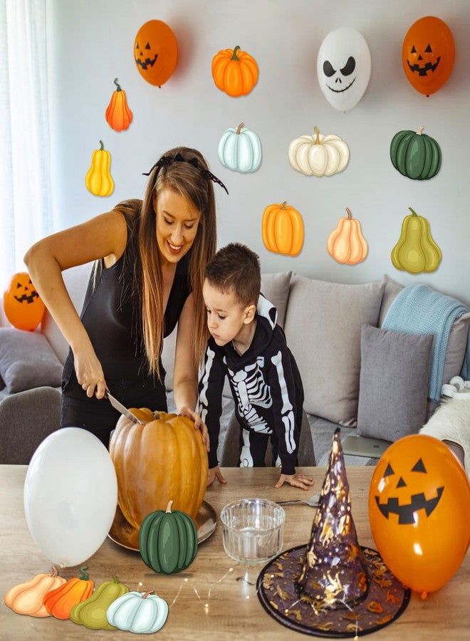 Lucleag 45 PCS Pumpkin Cutouts for Bulletin Board Decoration, Thanksgiving Fall Autumn Pumpkins Cutouts Pumpkin Cut Outs for Fall Autumn Party School Classroom Bulletin Board Decoration - Image 5