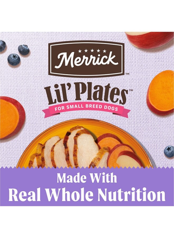 ميريك طعام جاف فاخر خالي من الحبوب من Merrick Lil' Plates للجراء الصغيرة، مصنوع من الدجاج الحقيقي والبطاطا الحلوة - كيس 4.0 رطل - Image 4