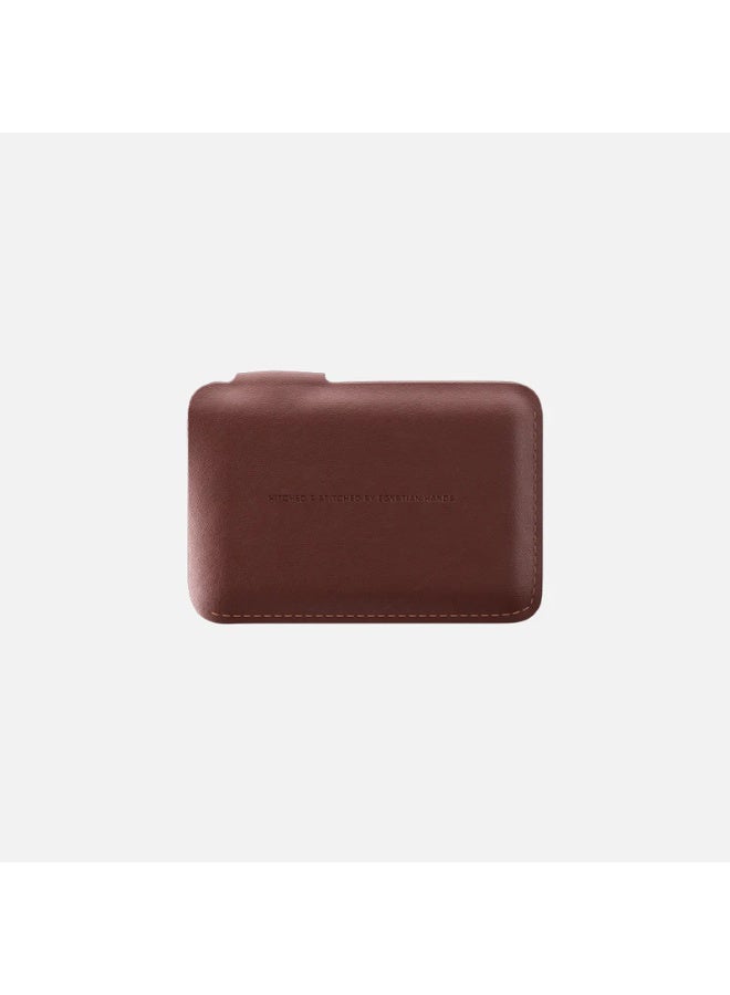 Hitch Snap Cardholder -lether nature Black/Brown - Image 3