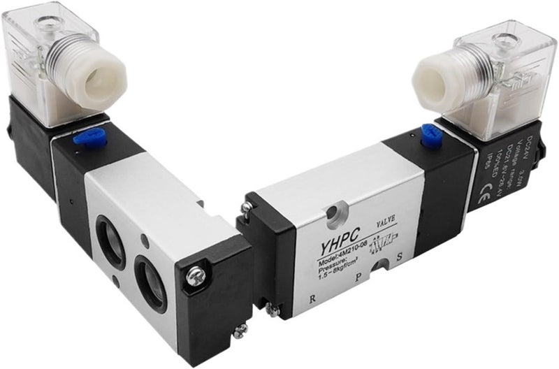 Pneumatic Solenoid Valves 1/4'' 1/8" 3/8” 1/2" 5 Way 5/2 Plate Valves 4M210-08B 4M310-10B 4M410-15 4M110-06 4M220-08(AC 110V,4M310-10)
