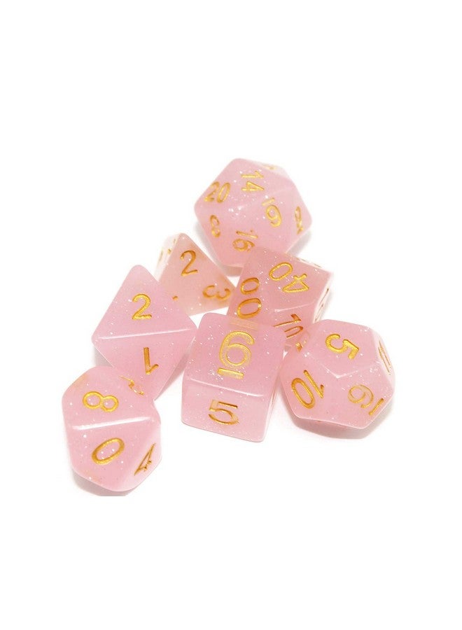 HD DND Dice Set RPG Polyhedral Dice Fit Dungeons and Dragons(D&D) Pathfinder MTG Role Playing Dice (Pink) - Image 4