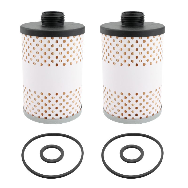 Fuel Tank Filter Element 2 Pcs Replacement For Diesel Gasoline Biodiesel Water Separate 30 Micron with Protective Sheet