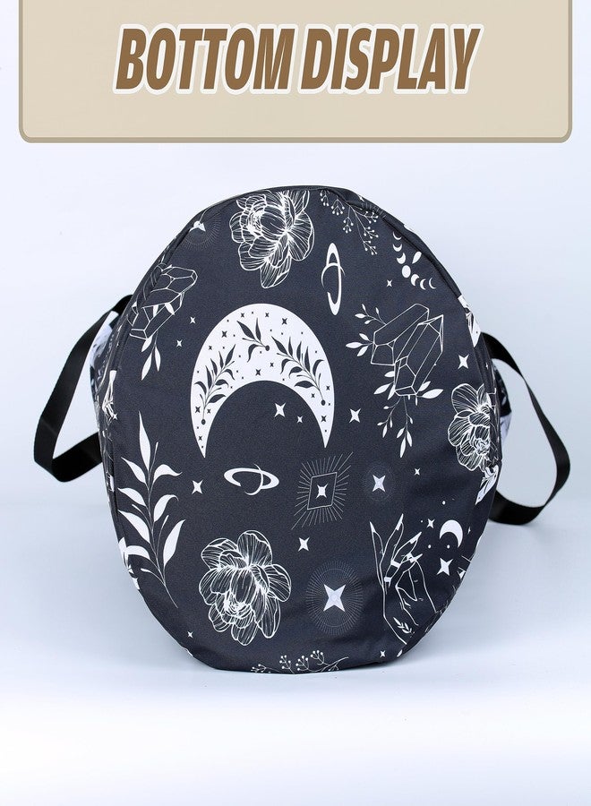 NUTAINLA Gothic Moon Laundry Basket Moon Phase Foldable Oxford Cloth Funny Tote Bag Laundry Hamper Clothes Storage Bucket Organizer For Bathroom/Laundry Storage/Bedroom 17.7x13.7 Inch - Image 4