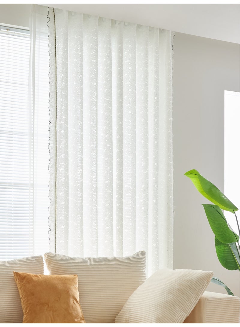 QBAID Sheer Curtain Panel for Home – Simple & Modern Design, Multiple Sizes - Image 2