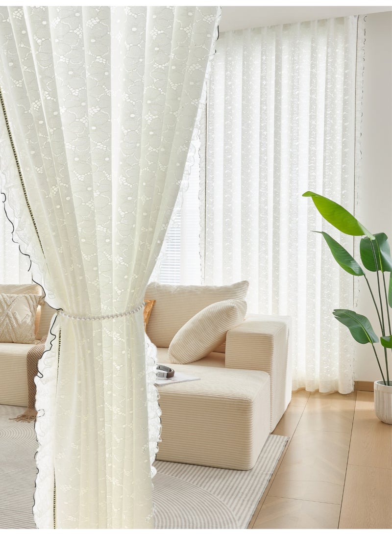QBAID Sheer Curtain Panel for Home – Simple & Modern Design, Multiple Sizes - Image 1