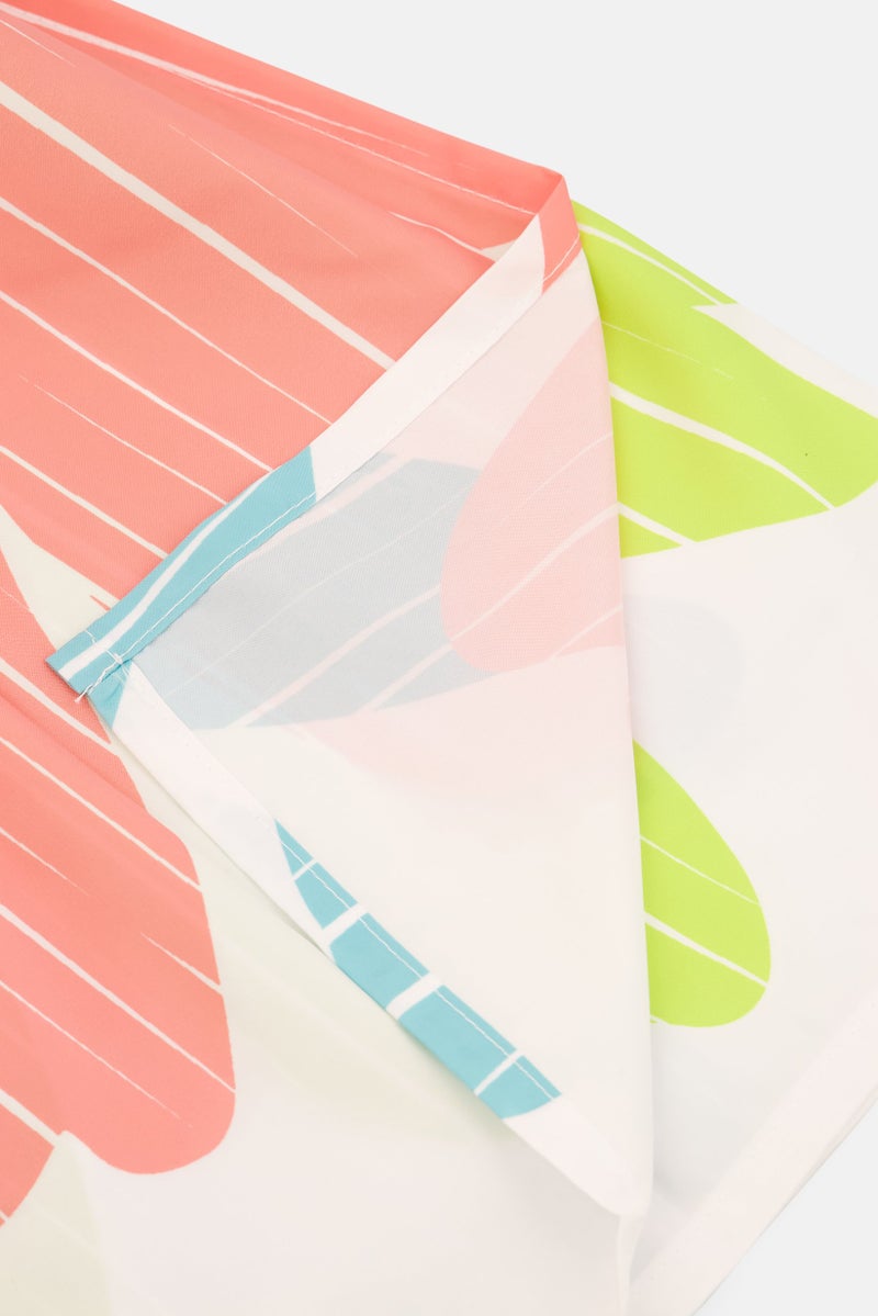 allure Daisy Shower Curtain, Pink Combo - Image 4
