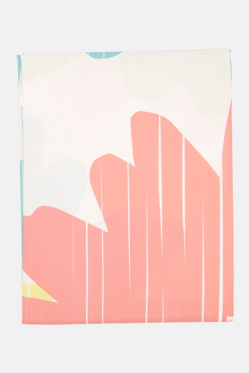 allure Daisy Shower Curtain, Pink Combo - Image 2