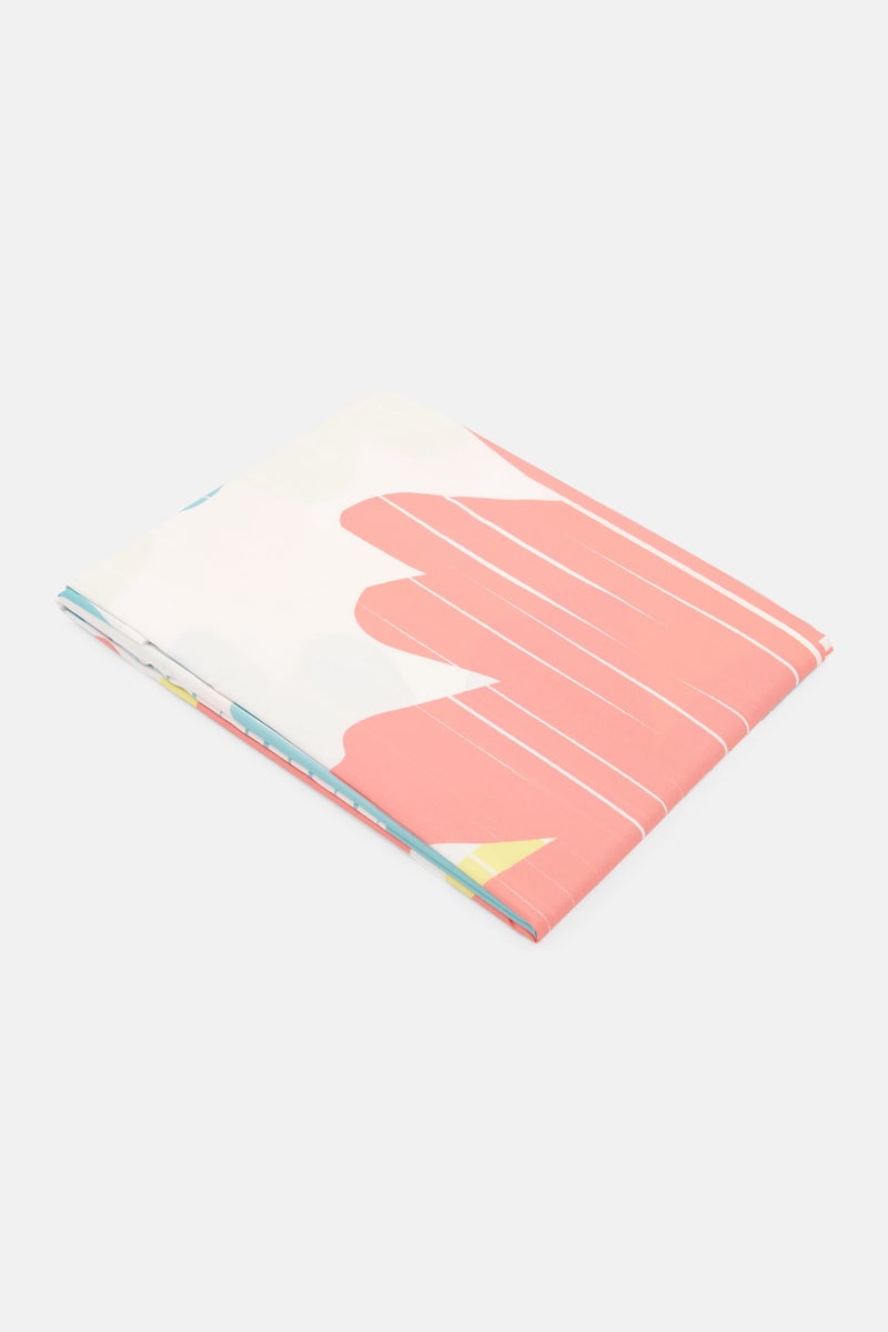 allure Daisy Shower Curtain, Pink Combo - Image 3