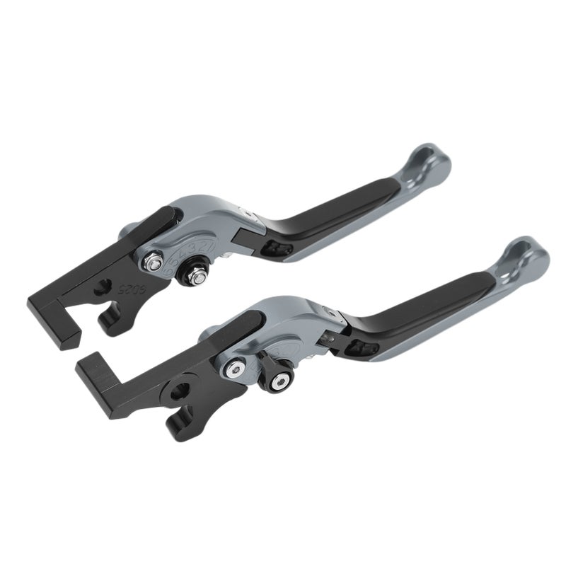 Pair Motorcycle Brake Clutch Levers Extendable Replacement for YAMAHA XMAX 250 XMAX300 XMAX400Gray - Image 3