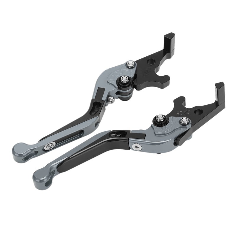 Pair Motorcycle Brake Clutch Levers Extendable Replacement for YAMAHA XMAX 250 XMAX300 XMAX400Gray - Image 5