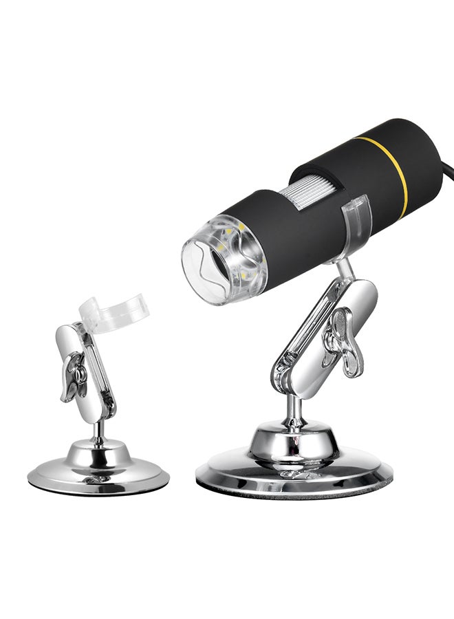USB Digital Microscope With Stand Black/Silver - Image 4