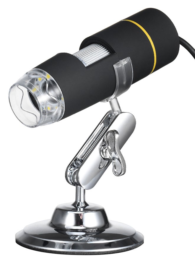 USB Digital Microscope With Stand Black/Silver - Image 1