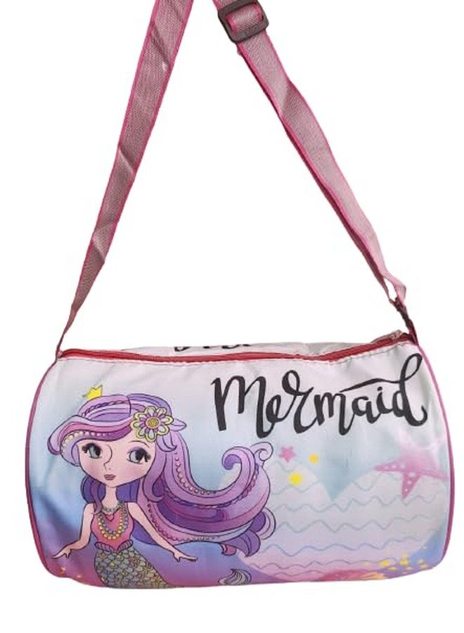 AMANVANI Cute Mermaid Printed Duffler Bag for Kids Swimming Travles,Dance,Shoulder Bag for Kids Lightweight Duffle Bags - Image 2