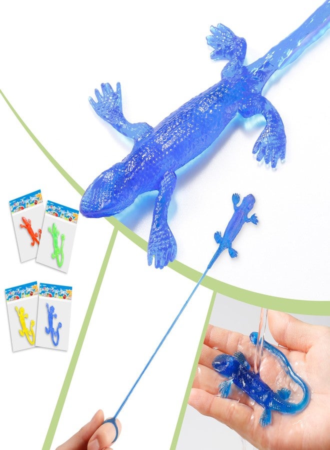 Yeetec 12 Pack Sticky Gecko Stretchy Sticky Lizards Sensory Toys for Kids Birthday Party Favors, Reptile Themed Party Supplies Bag Fillers, Classroom Prizes, Random Color - Image 3