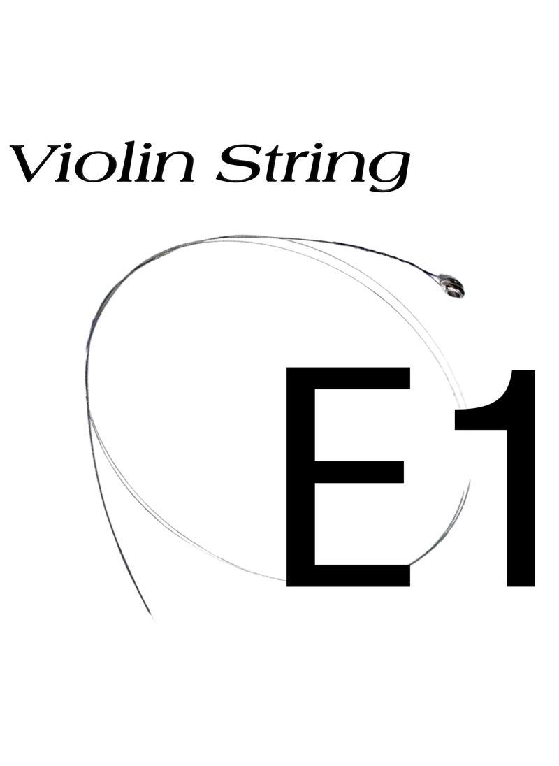 Generic E1 Single Violin String 1st First Violin String Fiddle Chord Wire Steel Core with Cupronickel Wound Replacement Accessory Part for All Violin Sizes - 1E 