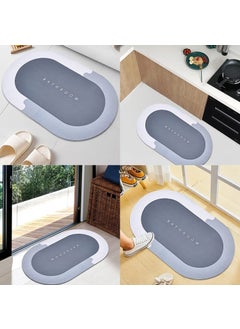 Wishbone Wishbone Water Absorbent Bathroom MAT for Bathroom Quick Dry Rubber Backed Anti-Slip Floor Mat Non Slip Mat for Home, Kitchen (40 x 60 cm)  - Image 4