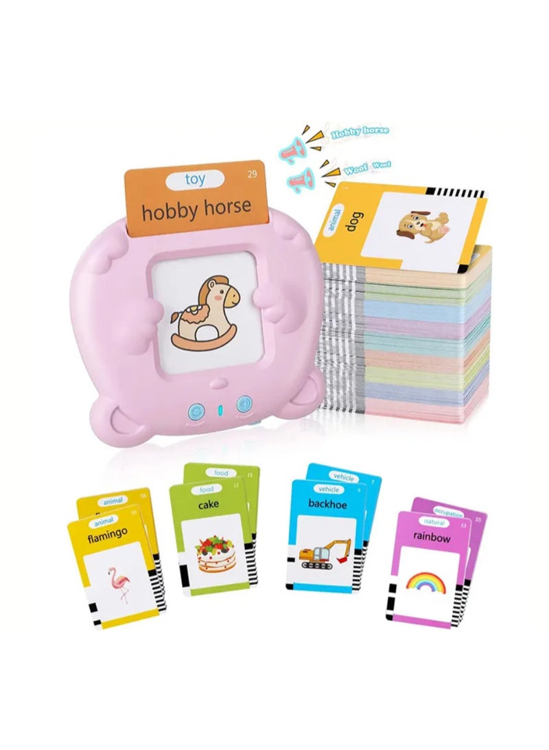 Arabic and English speaking flash cards, children's game 1 2 3 4 5 6 years old, educational toys, Montessori educational game 112 sheets 224 words, gift for the child's birthday... - Image 1