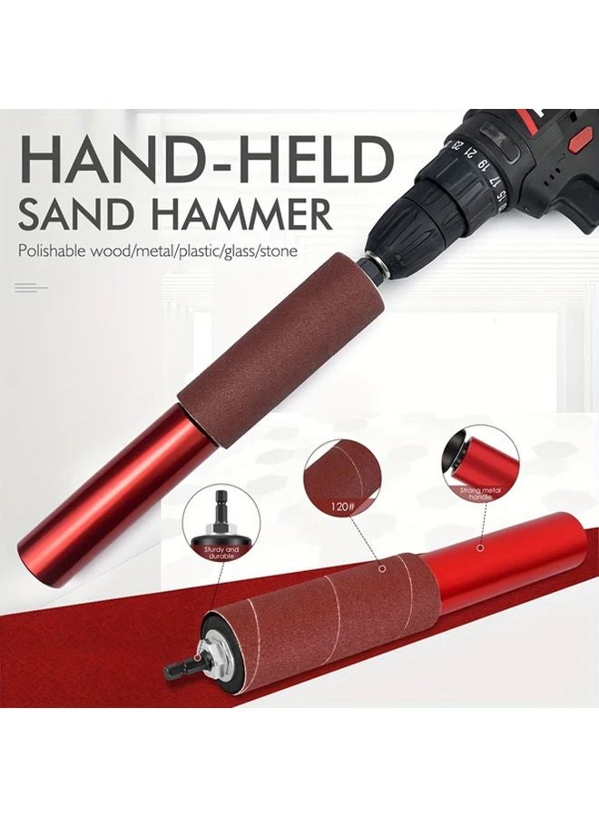 Sanding Drum Set For Drill Press With 10 M161 Sanding Belts Aluminum Alloy Polishing Curved Surfaces - Image 5