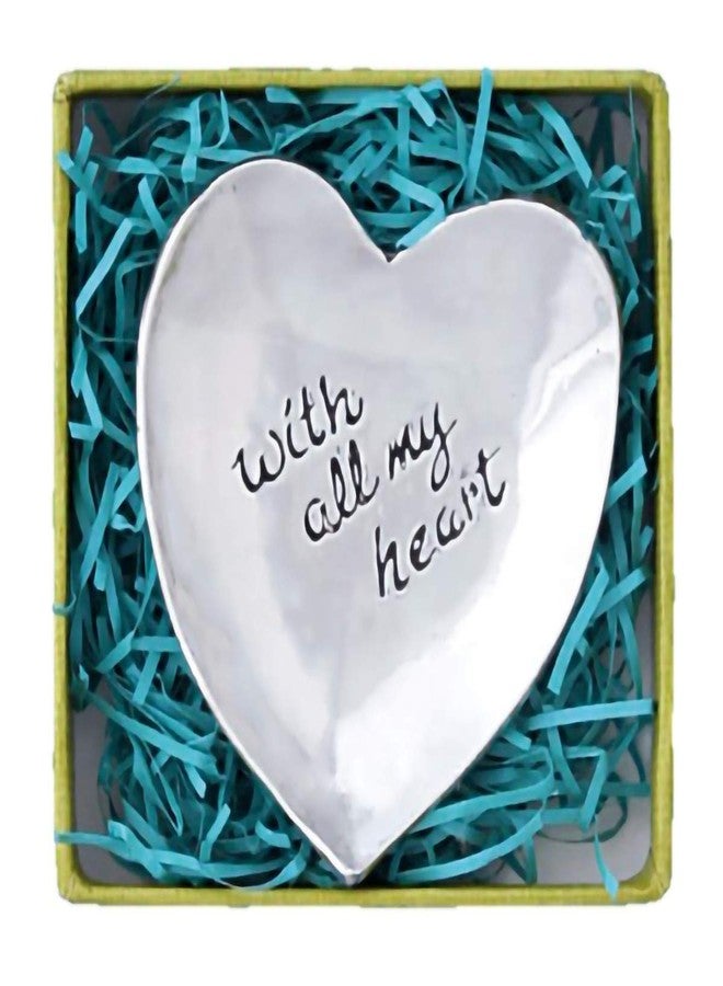 Basic Spirit Heart Shaped with All My Heart Charm Bowl, Home Decorative Bowls, Jewelry Trays, Jewelry Storage Display Organizer - Image 1