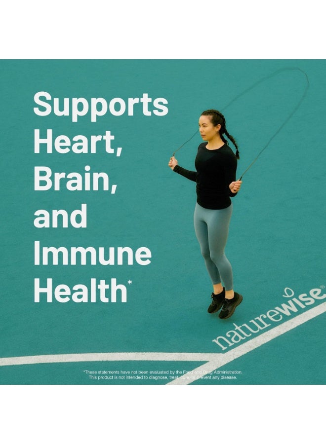 NatureWise Extra-Strength Omega 3 Fish Oil Supplement - 1000mg per Serving - 600 EPA & 400 DHA + Vitamin E  - Lemon Flavor - 60 Softgels (1-Month Supply) - Image 3