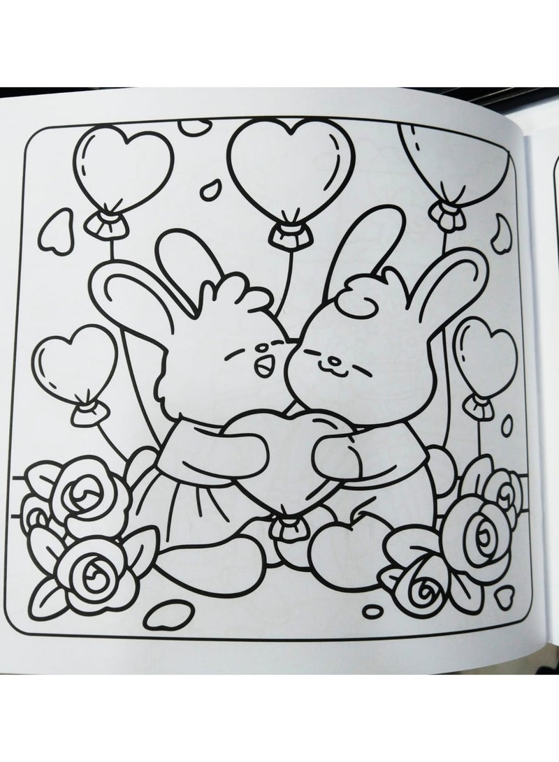 Comfy Cozy Coloring Book for Kids and Adults - 24 Cute & Relaxing Pages - Image 3