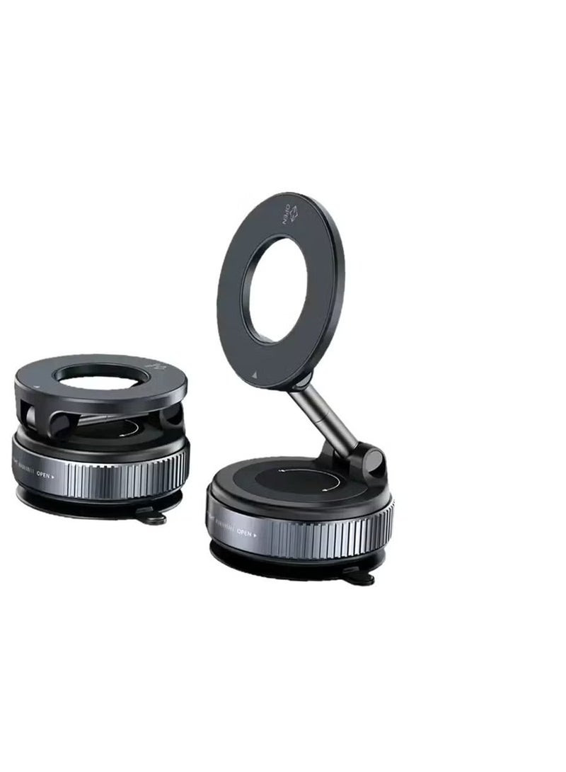 x68 360° Magnetic Car Phone Mount with Strong Suction Cup & Adjustable Rotation - Image 1