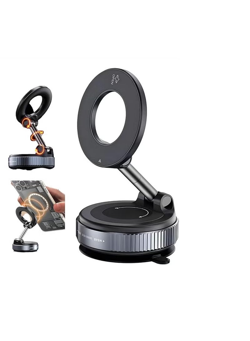 x68 360° Magnetic Car Phone Mount with Strong Suction Cup & Adjustable Rotation - Image 3