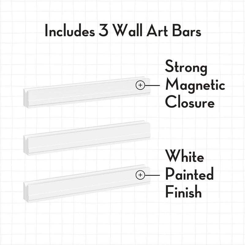RiverRidge Magnetic Picture Frame for Kids' Artwork Changeable - Kids Art Frame for Art Easily Displays Children's Drawings & Photos 3 Pack - Image 4