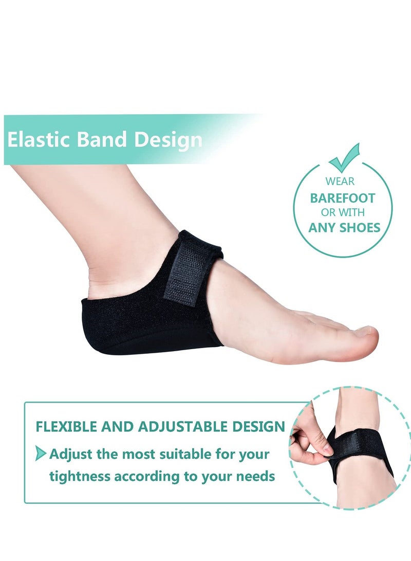KASTWAVE Heel Protectors, Gel Cups, Cushion Support for Plantar Fasciitis, Pain, Pads Great Aching Feet,Tendinitis, Bone spur, Cracked Repair, Men & Women - Image 2