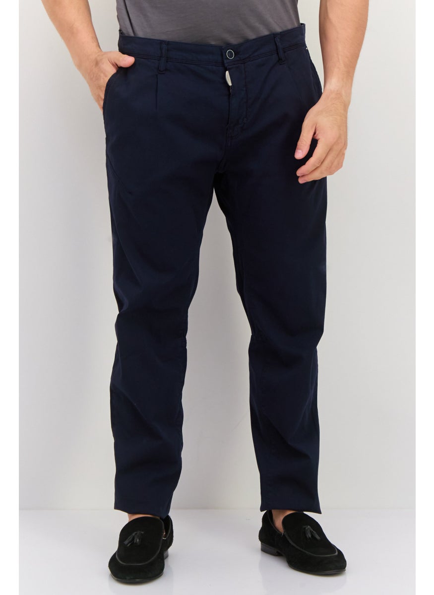 Men Carrot Stretch Plain Chino Pants, Navy - pzsku/Z799EBF885C8210E39039Z/45/_/1737641356/2b7428a4-b056-4a6d-85f0-916a6e4ee538