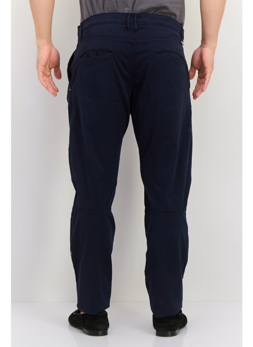 Men Carrot Stretch Plain Chino Pants, Navy - pzsku/Z799EBF885C8210E39039Z/45/_/1737641360/156490cb-d4a1-4019-a3f4-ccd6ac843e30