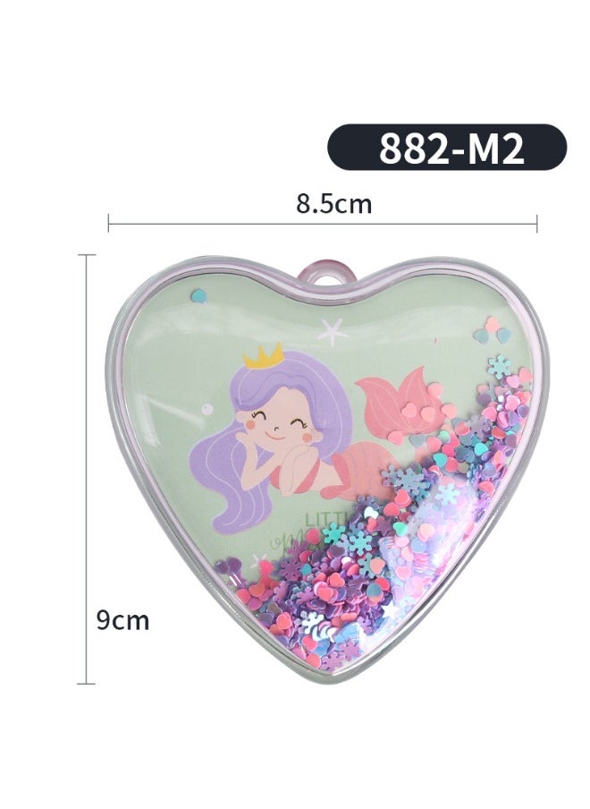 NIBEMINENT Anti Static Detangle Heart Shaped Hairbrush 