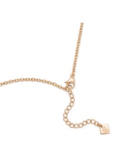 CERRUTI 1881 Circulo Pendant, Rose Gold Design with Mother of Pearl & Crystals, Minimalist & Elegant Necklace for Women  - Image 3