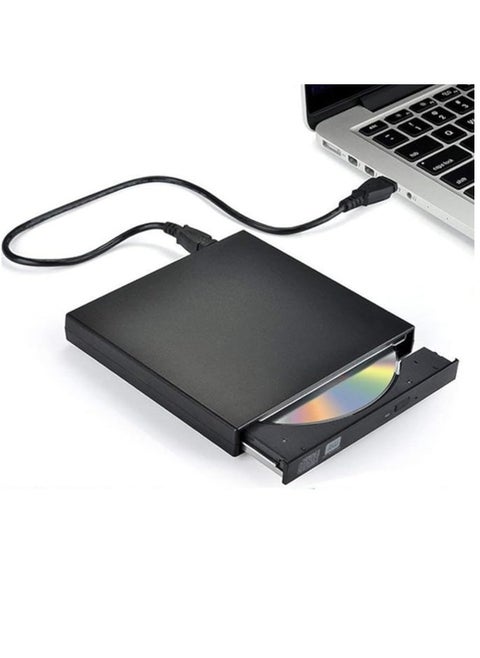 Thinkpad External DVD Drive, Slim Portable External CD-RW Drive with USB 2.0 Port, DVD-RW Player and DVD-RW Writer for Laptops and Desktops