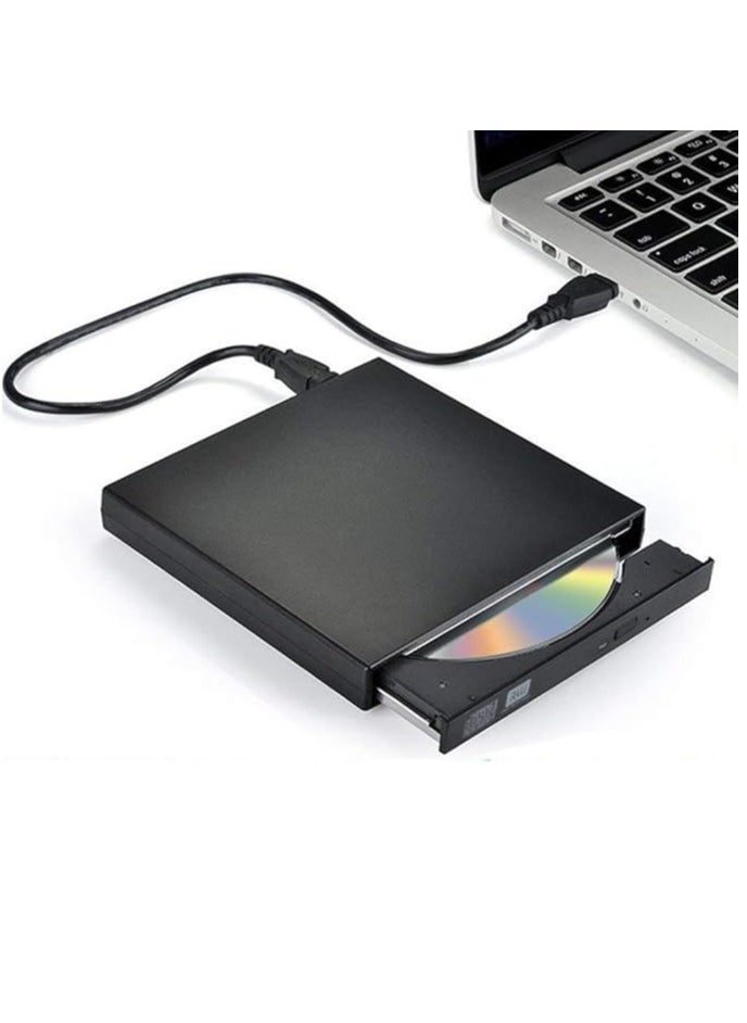 thinkpad - Thinkpad External DVD Drive, Slim Portable External CD-RW Drive with USB 2.0 Port, DVD-RW Player and DVD-RW Writer for Laptops and Desktops - Image 1