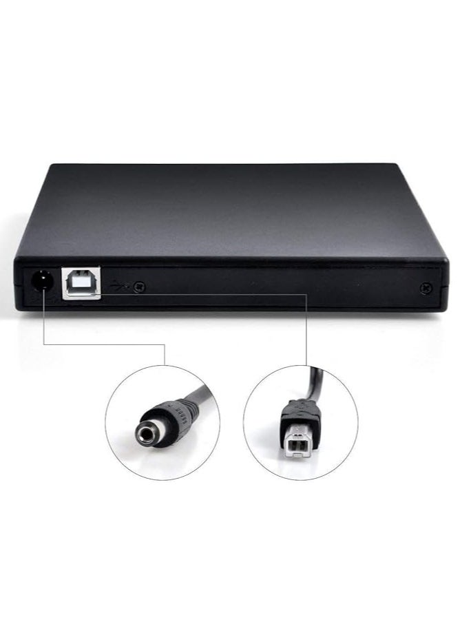 thinkpad - Thinkpad External DVD Drive, Slim Portable External CD-RW Drive with USB 2.0 Port, DVD-RW Player and DVD-RW Writer for Laptops and Desktops - Image 1