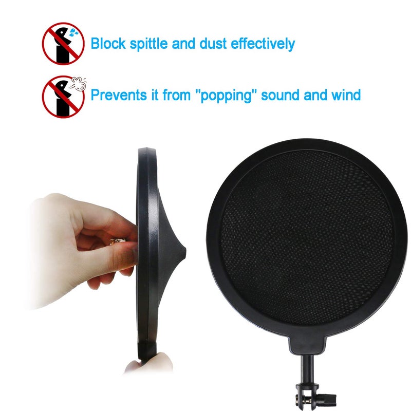 YOUSHARES Bluebird Shock Mount with Pop Filter, Windscreen and Shockmount to Reduce Vibration Noise Matching Mic Boom Arm for Bluebird SL Microphone by YOUSHARES - Image 3