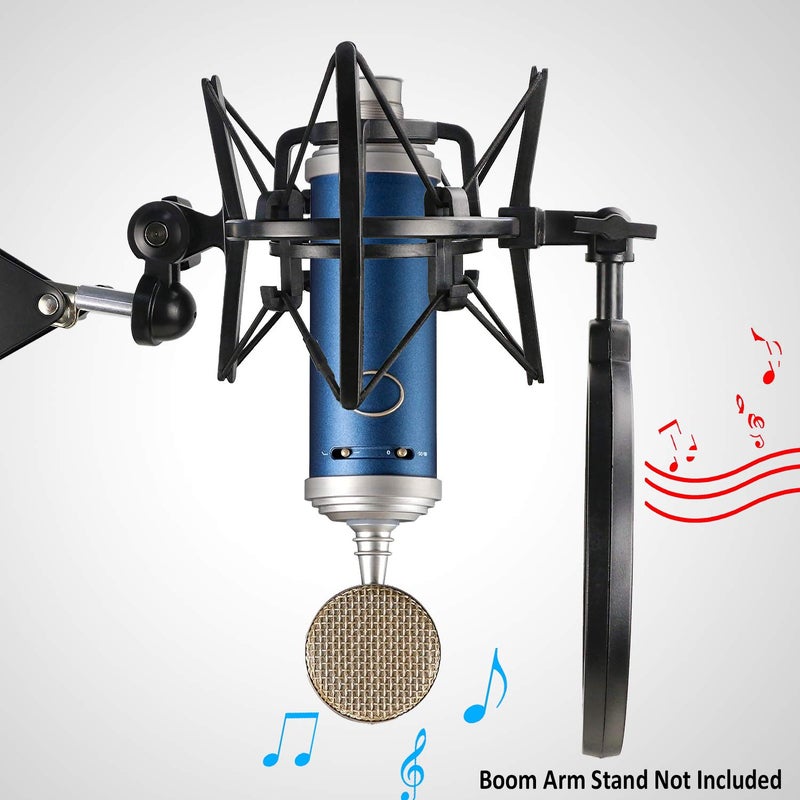 YOUSHARES Bluebird Shock Mount with Pop Filter, Windscreen and Shockmount to Reduce Vibration Noise Matching Mic Boom Arm for Bluebird SL Microphone by YOUSHARES - Image 4