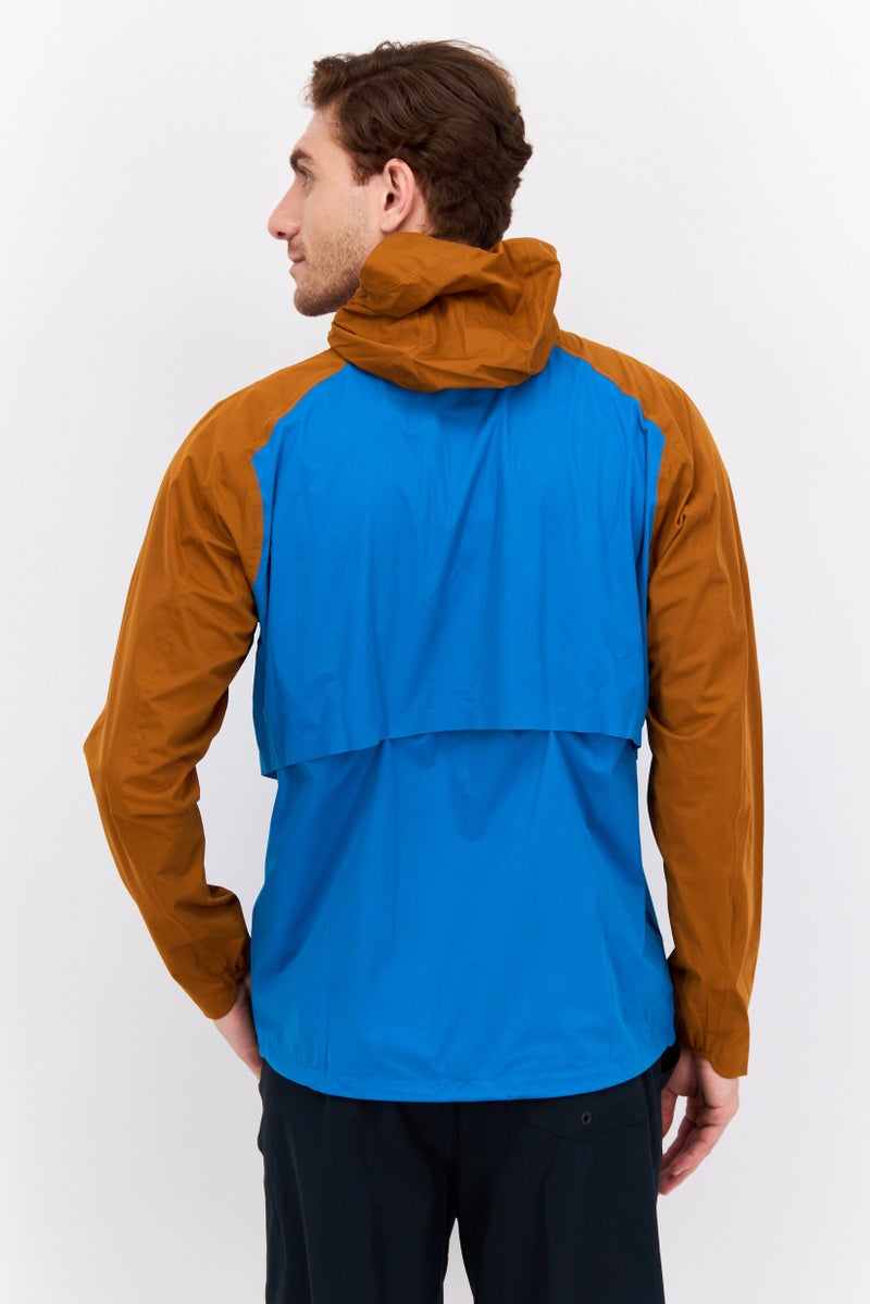 Brooks جاكيت رياضي للرجال بأكمام طويلة مناسب للخارج، صدأ - Image 3