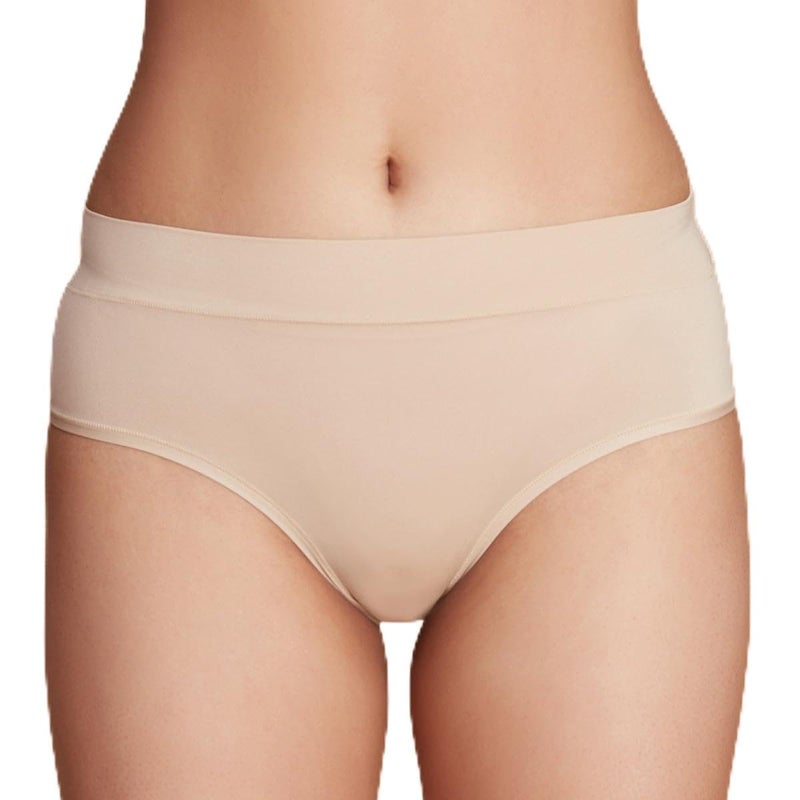 NYKD (NYP342 Nylon Stretchable Hipster Panty Underwear for Women | Ultra-Soft Fabric with Mid Waist Full Coverage & Smooth Elastic Waistband | Gentle on Skin with No Marks - Skin - Image 2