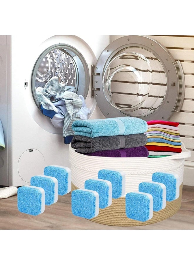Generic valueable 1 Effervescent washing machine cleaning tablets, 12 pieces, for cleaning the drum and removing limescale, deposits, and odors | Sanitizer and disinfectant for automatic and semi-automatic washing machines | Washing machine cleaning tablets (2 packs of 24 tablets) - Image 1