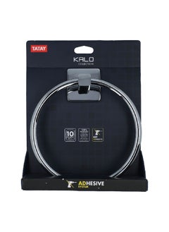 TATAY Kalo Adhesive System Durable Towel Ring Chrome 5 x 150 x 5 cm 6320400  - Image 1