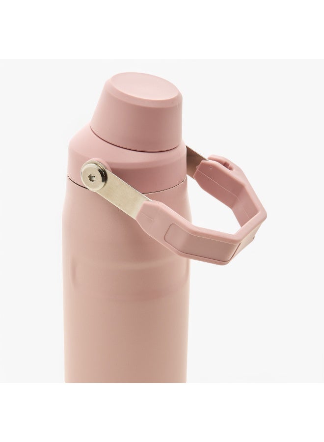 LIFESTYLE Pink Stainless Steel Vacuum Bottle with Handle - 750 ml - Image 3