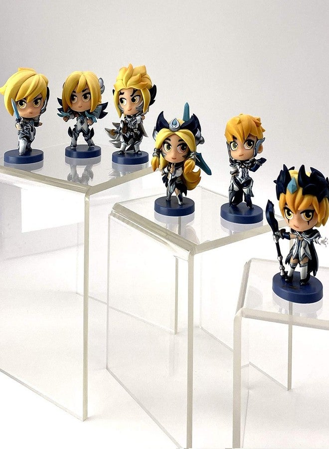 MS ENTERPRISE Acrylic Riser 3:, 4", 5" Set of 3 Display Stand/Showcase Display High 5MM Thick - Image 2