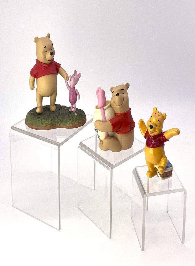 MS ENTERPRISE Acrylic Riser 3:, 4", 5" Set of 3 Display Stand/Showcase Display High 5MM Thick - Image 4