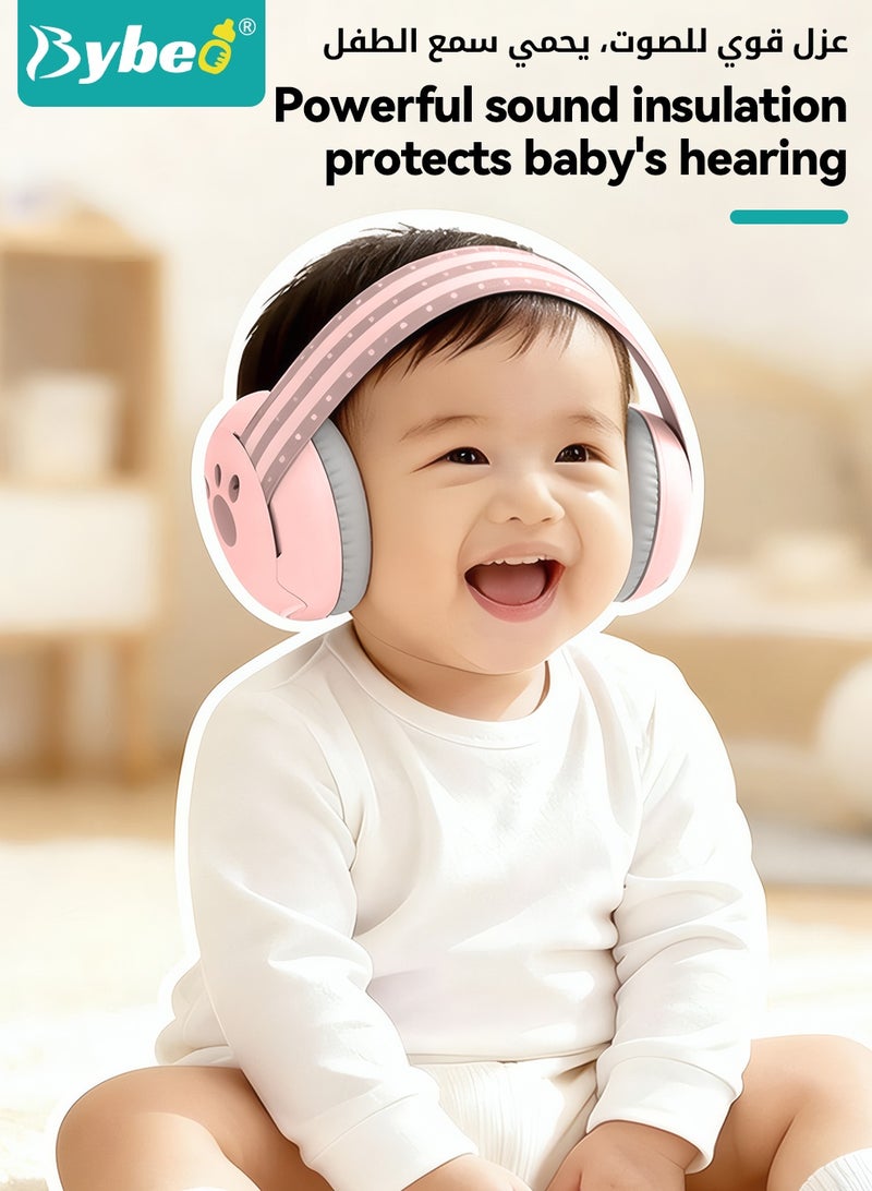 Bybeo Baby Ear Muffs, Baby Ear Protection, Noise Cancelling Headphones for Sleeping, Travel, Concerts, Fireworks & Loud Noise Environments, Hearing Protection for  Newborns, Toddlers &  Kids(0-4 Years) - Image 2