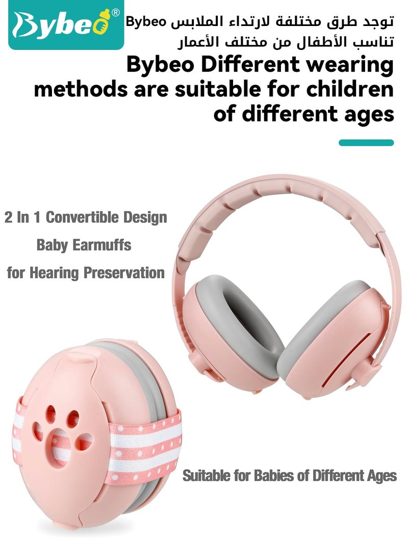 Bybeo Baby Ear Muffs, Baby Ear Protection, Noise Cancelling Headphones for Sleeping, Travel, Concerts, Fireworks & Loud Noise Environments, Hearing Protection for  Newborns, Toddlers &  Kids(0-4 Years) - Image 3