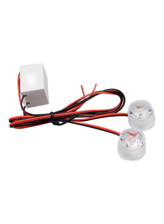 Loquat 2-Piece Motorcycle Strobe Eagle Eye LED Light
