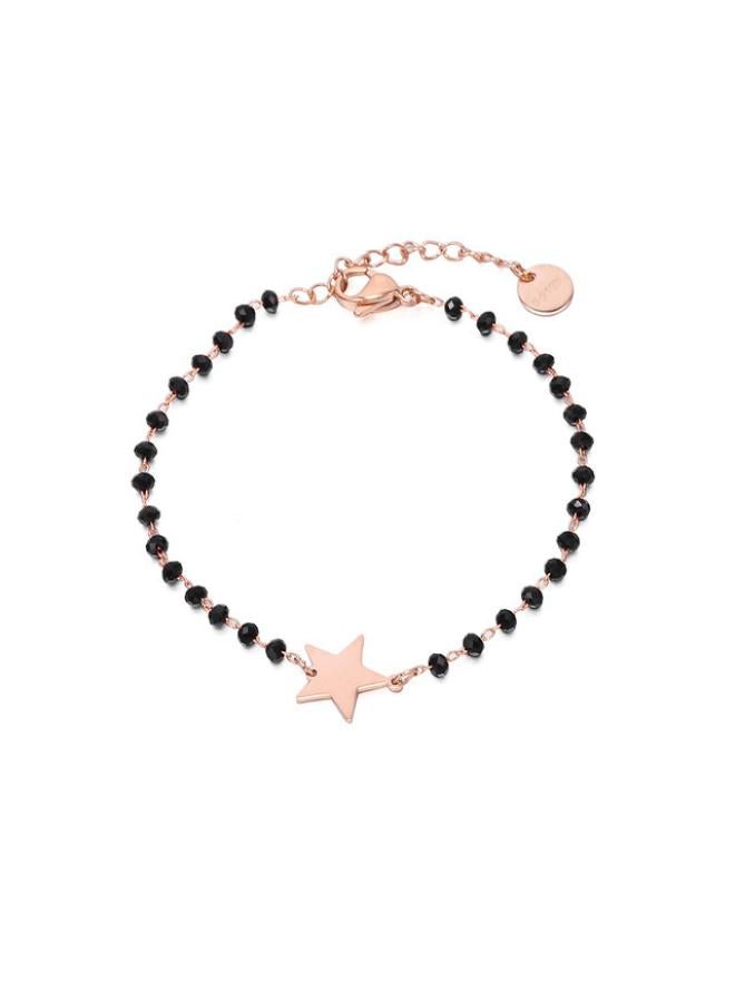 Stainless Steel Jewelry Clover Bracelet Female Simple Couple Bracelet Rose Gold Bracelet Niche 